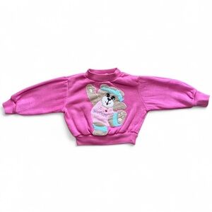 Vintage 90’s Girl’s Teddy Bear I Love Dancing Crewneck Sweatshirt 9-12 Months
